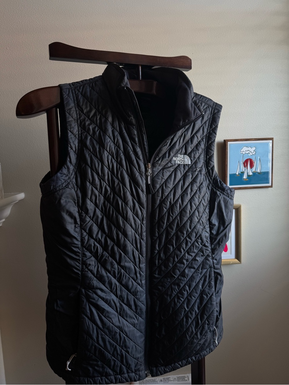 The North Face Black Quilted Insulated Vest